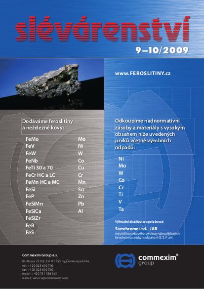 Slévárenství 09 - 10/2009